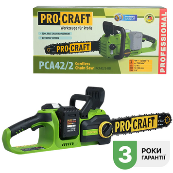 Акумуляторна ланцюгова пила Procraft PCA42/2 (Без АКБ) 030422 фото