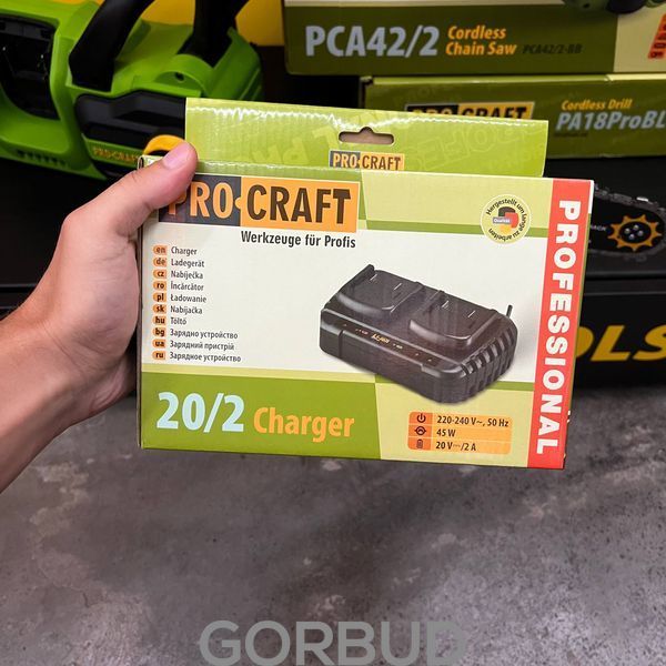Акумуляторна ланцюгова пила Procraft PCA42/2 (з 2 АКБ 8А) 030422_2 фото
