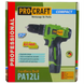 Шуруповерт акумуляторний Procraft PA12Li COMPACT (комплект з 2 АКБ та ЗП) 001231 фото 2