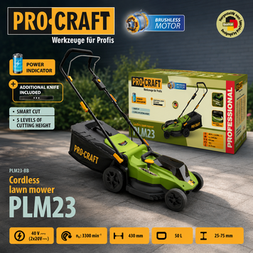 Акумуляторна газонокосарка Procraft PLM23 (без АКБ) 032023 фото