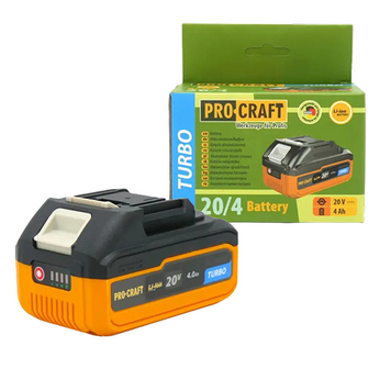 Акумуляторна батарея Procraft Battery20/4 Turbo (20В, 4Аг) 030244 фото