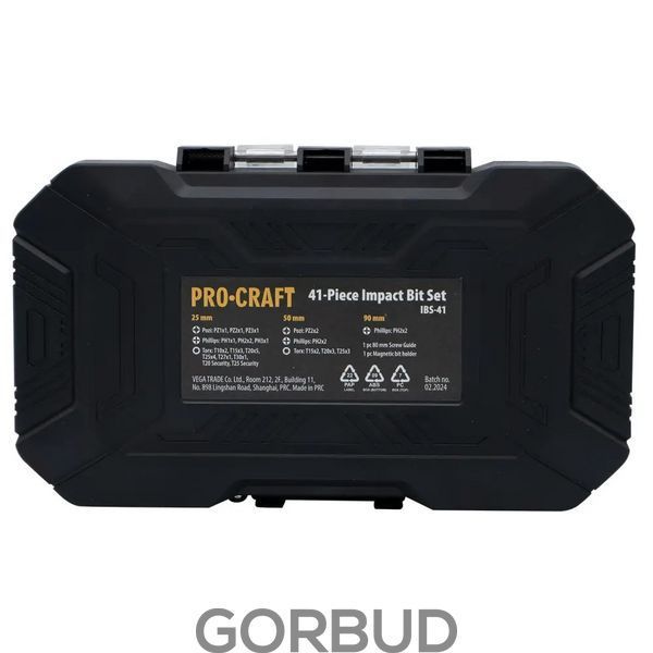 Набор ударных бит Procraft IBS41 000041 фото