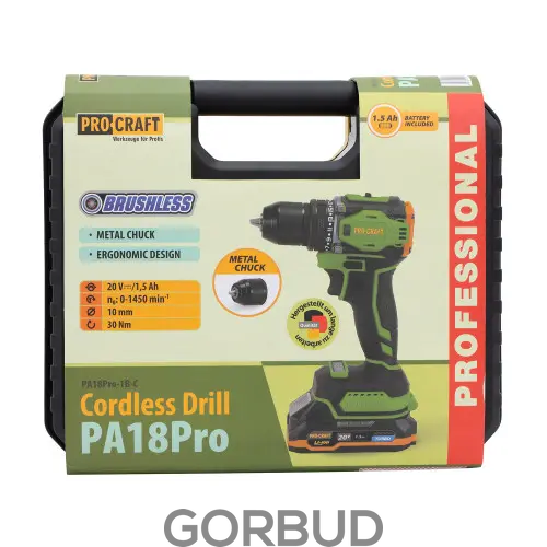 Шуруповерт аккумуляторный Procraft PA18Pro 001814 фото