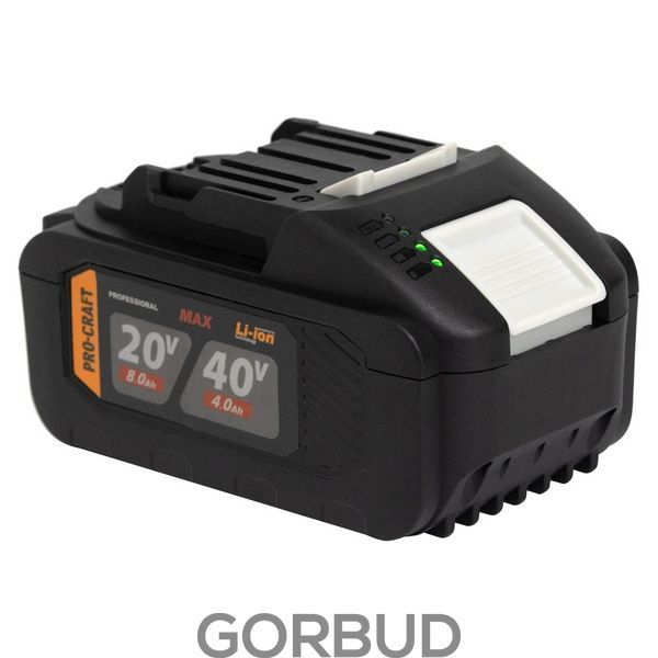 Акумуляторна батарея Procraft Battery20/40 (20В 8Аг, 40В 4Аг) 030211 фото