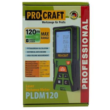 Лазерний далекомір Procraft PLDM120 000120 фото