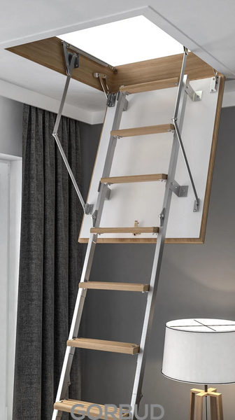 Лестница на чердак Bukwood Compact Metal ST 110x70 см 99991454 фото