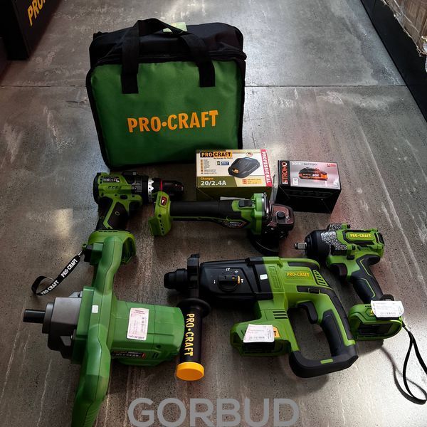 Набір акумуляторного інструменту Procraft GB-102 5в1 GB-102 фото