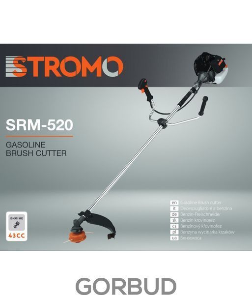 Бeнзиновий тримeр Stromo SRM-520 (2 ножi, 1 котушкa) 400520 фото