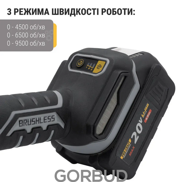 Акумуляторна болгарка Procraft industrial AG125B (без акб та зп) 101254 фото