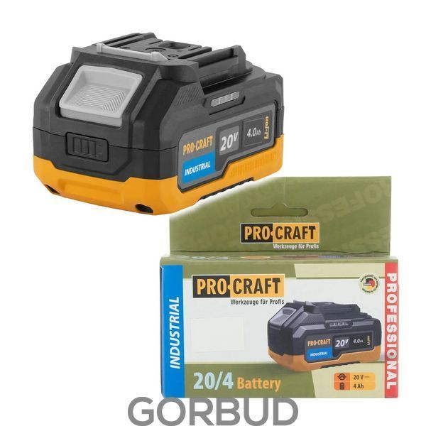 Акумуляторна батарея Procraft Battery20/4 Industrial (20В, 4Аг) 030294 фото