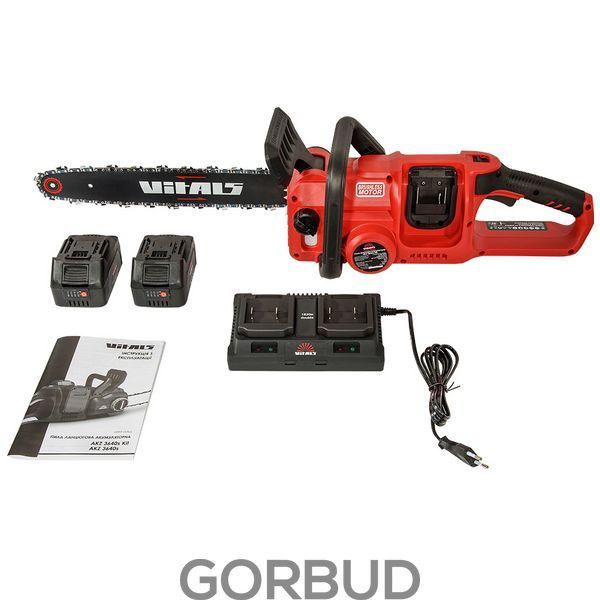 Пила ланцюгова акумуляторна Vitals AKZ 3640s Kit 223813 фото