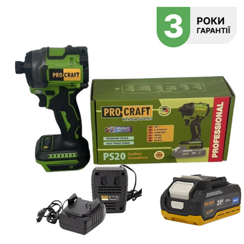 Акумуляторний гвинтоверт Procraft PS20 032018_2 фото